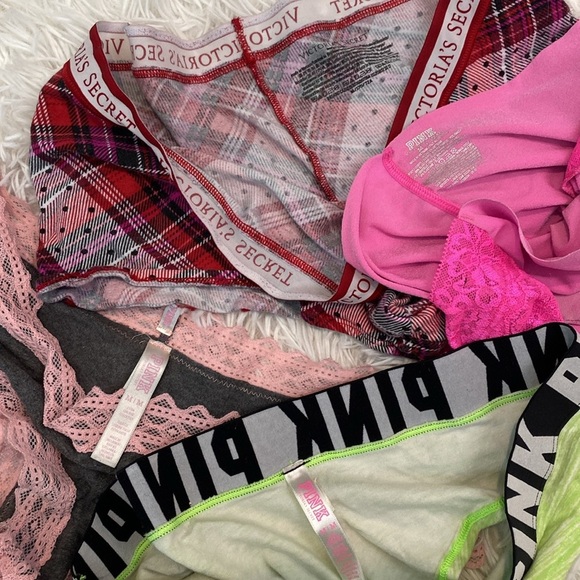 PINK Victoria's Secret Gray and Peach Lace Underwear Bundle - Picture 6 of 6